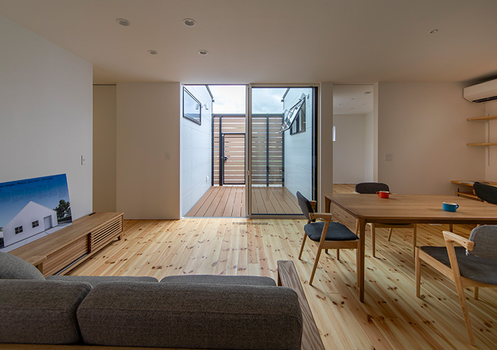 中庭が実現するプライベート空間